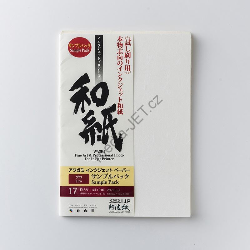 Testovací balení AWAGAMI PRO – 18 Japonských Washi Papírů pro inkjet tisk